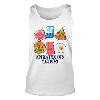 Serving Up Smiles Lunch Lady Tank Top | Mazezy