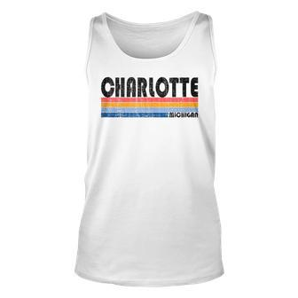 Show Your Charlotte Mi Hometown Pride With This Retro 70S 8 Tank Top | Mazezy CA