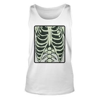 Skeleton Chest Xray Costume Horror Human Radiography Pink Horror Tank Top | Mazezy