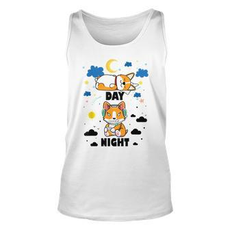 Sleep All Day Play Games All Night Dog Night Corgi Pc Gamer Tank Top | Mazezy