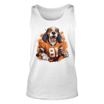 Smokey Coonhound Dog Tennessee Orange Tank Top | Mazezy