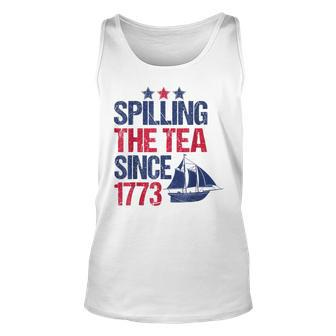 Spilling The Tea Since 1773 Patriotic Tea Party July 4Th Tank Top