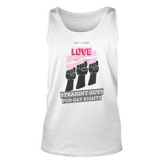 Straight Guys For Gay Rights - Lgbt Pride Parade Fest Unisex Tank Top | Mazezy