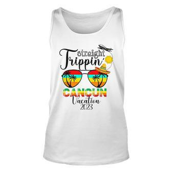 Straight Trippin Cancun Summer Vacation Family Travel Trip Unisex Tank Top | Mazezy DE