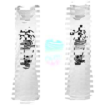 Subtle Mlm Pride Bubble Tea Lover Funny Lgbt Gay Male Flag Unisex Tank Top | Mazezy