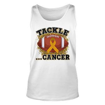Tackle Cancer Childhood Cancer Awareness Month Football Tank Top | Mazezy