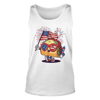 Taco Sunglasses American Flag Usa 4Th Of July Usa Tank Top | Mazezy