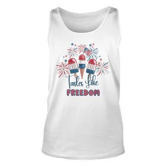 Tasted Like Freedom Ice Creams Independence Day 4Th Of July Freedom Tank Top | Mazezy