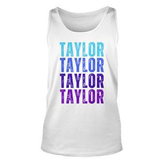Taylor Personalized Name I Love Taylor Tank Top - Monsterry