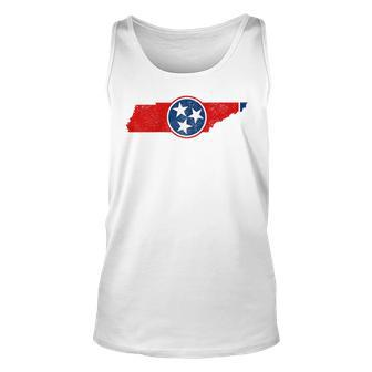 Tennessee Flag Tn Pride State Map Nashville Memphis Unisex Tank Top | Mazezy