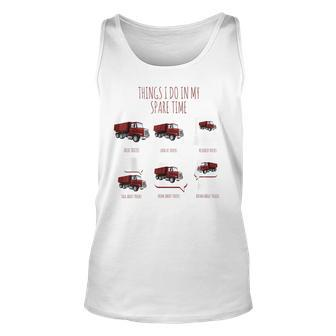 Things I Do In My Spare Time Truck Drive By Trucker Trucker Tank Top | Mazezy