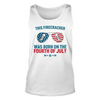 This Firecracker Was Born On The Fourth Of July Birthday Unisex Tank Top - Monsterry UK
