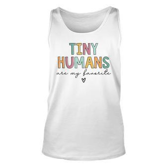 Tiny Humans Are My Favorite Unisex Tank Top - Seseable