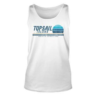 Topsail Island Nc Summertime Vacationing 80S 80S Vintage Tank Top | Mazezy