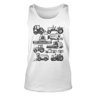 Tractor Farmer Farming Trucks Farm Boys Toddlers Girls Kids Tank Top | Mazezy