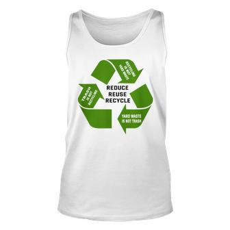 Trash Recycling Waste Unisex Tank Top - Monsterry UK