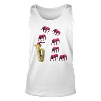 Tuba Funny Elephant Gifts For Elephant Lovers Funny Gifts Unisex Tank Top | Mazezy