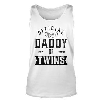 Twin Dad 2019 New Daddy Of Twins Fathers Day Tank Top | Mazezy AU