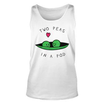 Two Peas In A Pod Two Peas Vegan Gift Unisex Tank Top | Mazezy