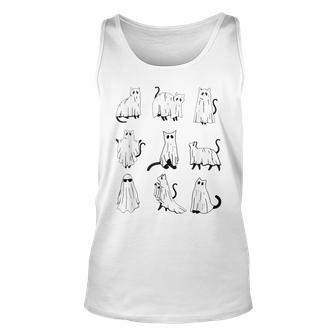 Type Of Cat Ghost Boo Halloween Boo Cat Lover Costume Tank Top | Mazezy