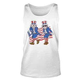 Uncle Sam Griddy 4Th Of July Happy Independence Day 2023 Fun Tank Top | Mazezy