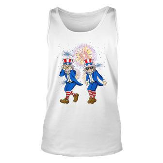 Uncle Sam Griddy Dance Funny 4Th Of July Independence Day Unisex Tank Top - Thegiftio UK