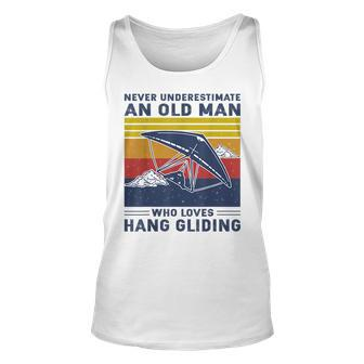 Never Underestimate An Old Man Who Loves Hang Gliding Old Man Tank Top | Mazezy