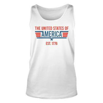 The United States Of America Est July 4Th 1776 Patriotic Usa Tank Top | Mazezy