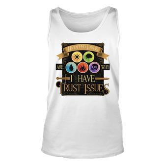 Untapped Lands Are Why I Have Trust Issues Trading Card Game Tank Top | Mazezy