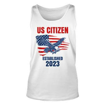 Us Citizen - Established 2023 - Proud New American Citizen Unisex Tank Top - Thegiftio UK