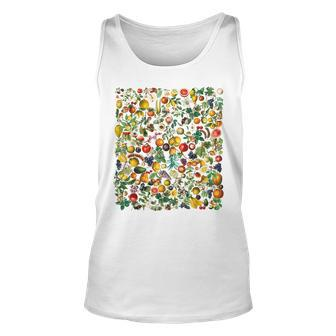 Vegetables And Fruits Beautiful Botanical Unisex Tank Top - Seseable