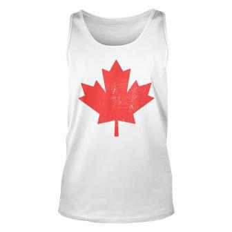 Vintage Canada Maple Leaf Canada Day Unisex Tank Top - Thegiftio UK