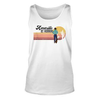 Vintage Cowboy Amarillo By Morning Cactus Western Country Unisex Tank Top - Monsterry AU