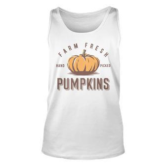 Vintage Fall Halloween Thanksgiving Fresh Farm Pumpkins Halloween Tank Top | Mazezy