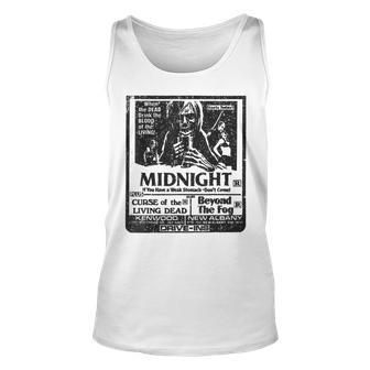 Vintage Midnight Drive In 80S Horror Movies Flyer 80S Tank Top | Mazezy