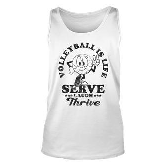 Volleyball Is Life Inspirational Motivation Volleyball Quote Tank Top | Mazezy