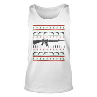 I Want Guns For Christmas Ugly Christmas Sweater 2 Tank Top - Monsterry