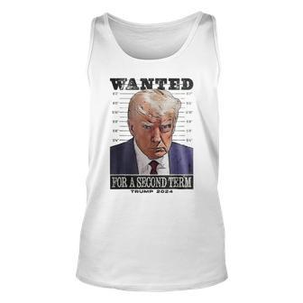 Wanted For A Second Term Trump 2024 Tank Top - Seseable