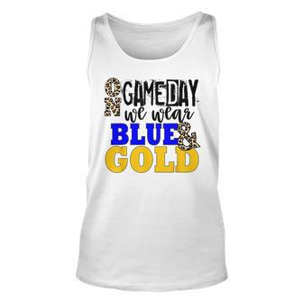 We Wear Blue And Gold School Spirit Tank Top - Seseable