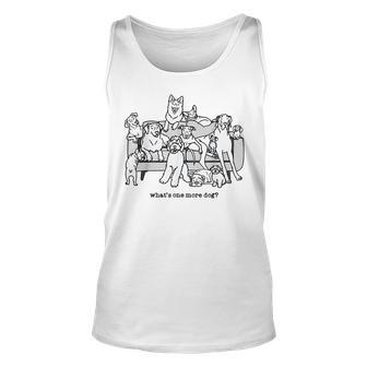 Whats One More Dog Funny Group Dogs Unisex Tank Top - Thegiftio UK