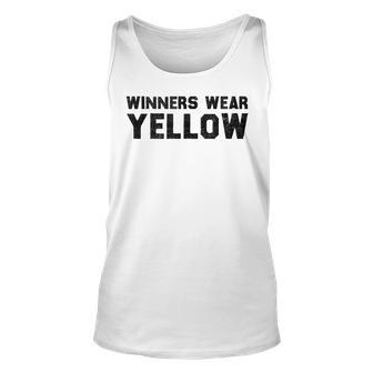 Winners Wear Yellow Spirit Wear Team Game Color War Tank Top | Mazezy