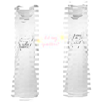 Yo Dude Got Any Sparklers Design Unisex Tank Top | Mazezy