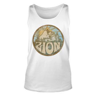 Zion National Park Utah Nature Mountains Hiking Outdoors Unisex Tank Top - Seseable