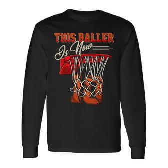 10Th Birthday For Boy Basketball 10 Years Old Kid Long Sleeve T-Shirt T-Shirt | Mazezy