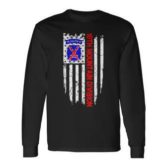 10Th Mountain Division Veteran Long Sleeve T-Shirt | Mazezy