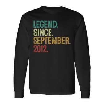 11 Years Old Legend Since September 2012 11Th Birthday Long Sleeve - Monsterry UK
