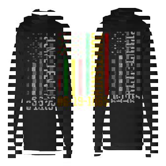 1865 Junenth Black History Freedom 1865 African American Long Sleeve T-Shirt T-Shirt | Mazezy