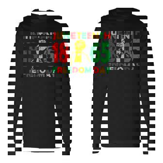 1865 Junenth Celebrate African American Freedom Day Freedom Long Sleeve T-Shirt T-Shirt | Mazezy