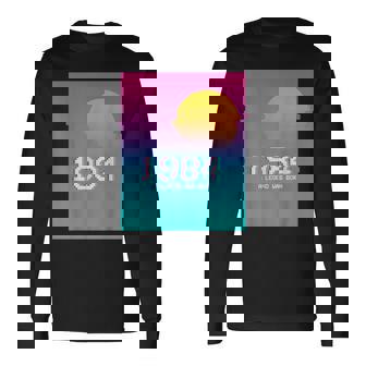 1984 Birthday Legend I Vhs Glitch Vaporwave 80S Retro Long Sleeve T-Shirt | Mazezy
