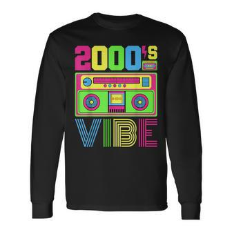 2000'S Vibe Outfit 2000S Hip Hop Costume Early 2000S Fashion Long Sleeve T-Shirt - Seseable